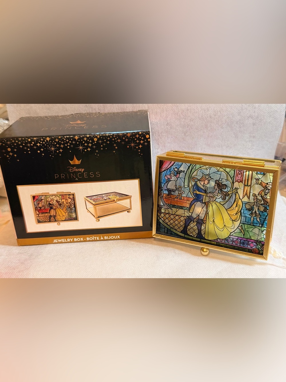 Disney Stained Glass Jewelry  and Rose Necklace